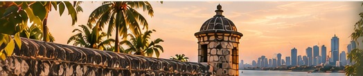 Murallas de Cartagena al atardecer
